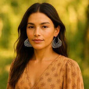 Gold BOHO Hoop Earrings